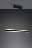 Nowoczesna uniwersalna lampa wisząca LED minimalistyczna czarna metalowa listwa podłużna ściemnialna ARCOLA 331210132 Trio
